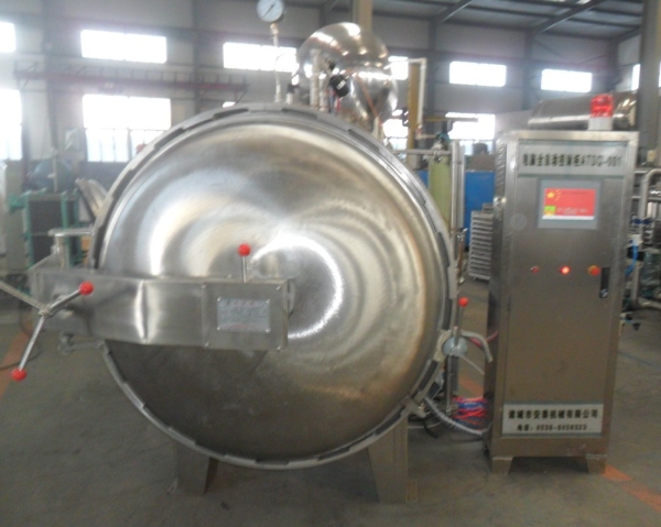 電腦全自動(dòng)循環(huán)噴淋殺菌鍋